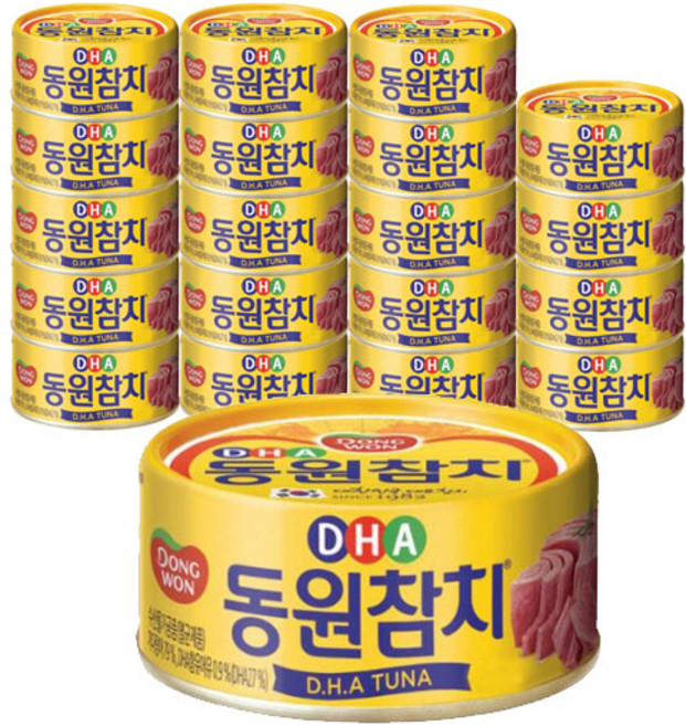 동원참치 DHA 통조림, 90g, 20개
