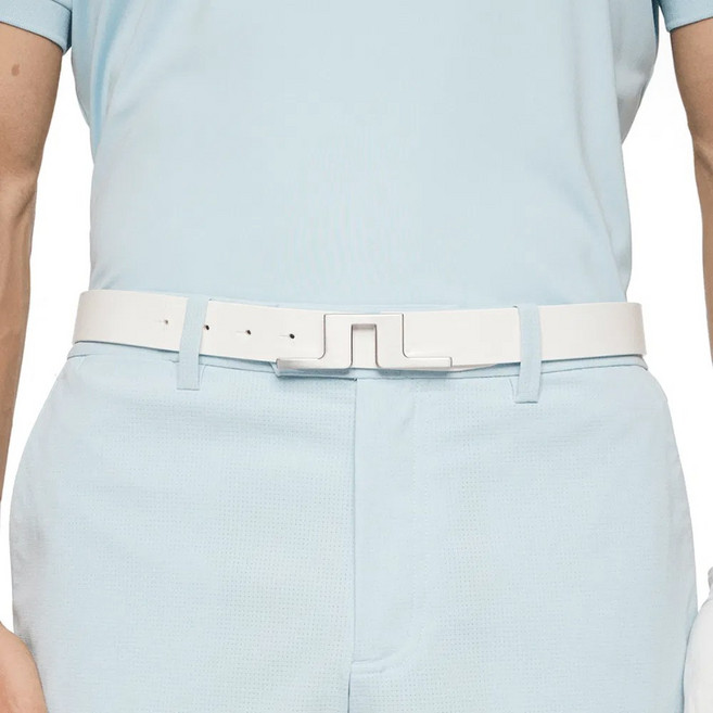 제이린드버그 여성 벨트 고급 가죽 스트레치 디자인 골프웨어 포인트, 80(29~33), White(121413)