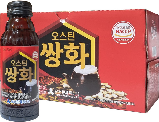 오스틴 쌍화 100ml 80병 쌍화차 한방 건강 음료, 1개