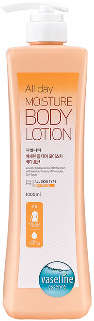 과일나라 바세린 올데이 모이스처 바디로션, 1L, 1개