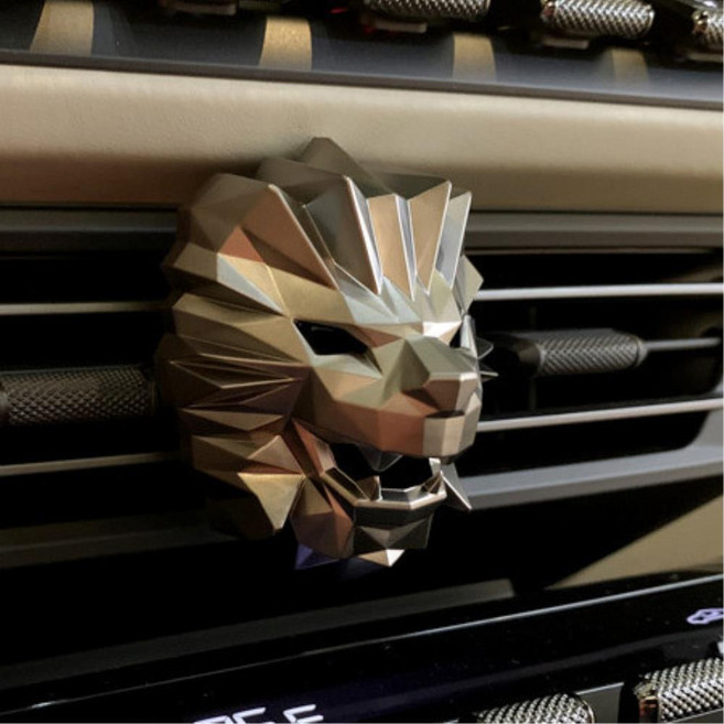 킹라이온 은은한 송풍구 방향제 디퓨저 송풍구방향제, 크롬블랙, 1개