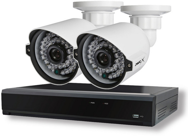 현우CCTV FULL HD 240만화소 CCTV 카메라 2대 녹화기 세트, JDO-4005B, 1개