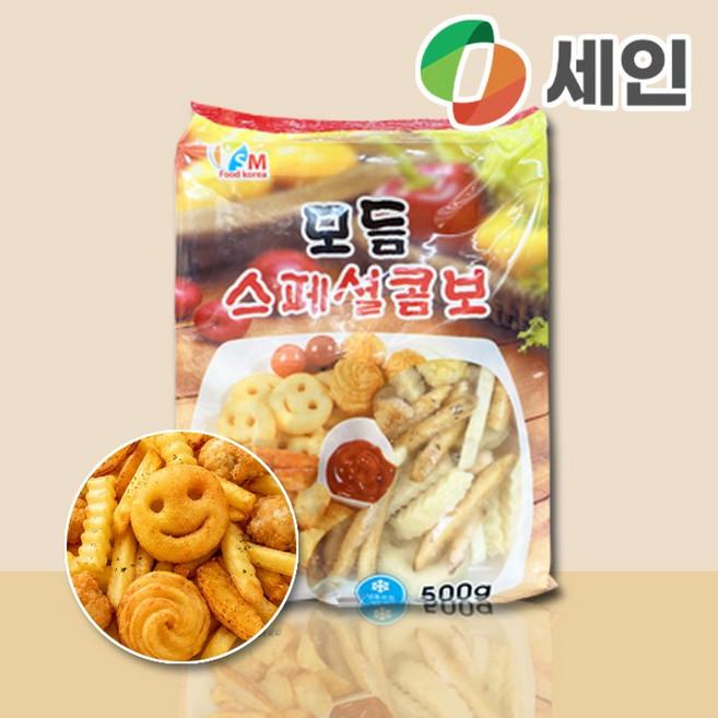 에스엠푸드 스페셜 모듬 감자튀김 500g 모듬스페셜콤보, 1개