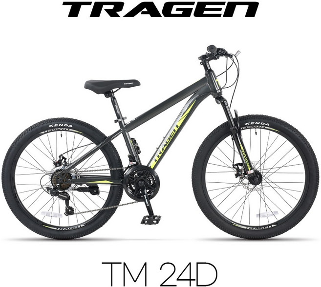트라젠 TM-24D 24인치 21단 주니어 초등학생 MTB자전거, 완전조립, 쇼콜라 블랙, 1개, 140cm