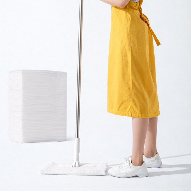 365마미 밀대걸레+일회용 정전기 청소포 100매 올인원 정전기 바닥 청소 물걸레 호환가능, 1개