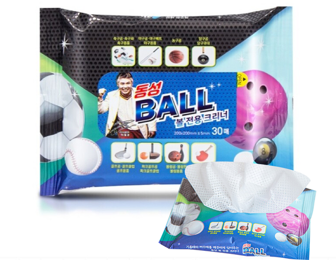 동성 볼링공 티슈 볼 크리너 클리너 30매, 1개