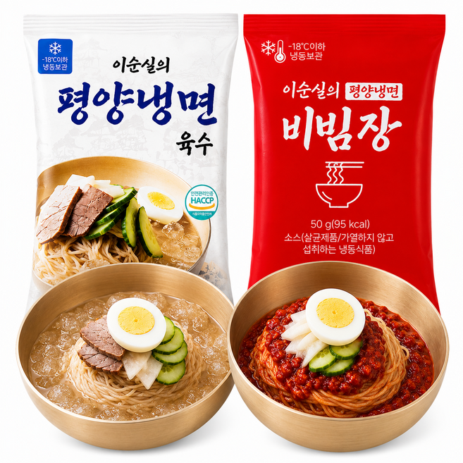 TV홈쇼핑 매진신화 이순실 평양냉면 메밀 함흥냉면 물냉면 비빔냉면 막국수, 3.2kg, 1박스