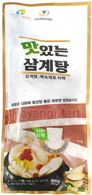 한국감초영농조합법인 맛있는 삼계탕 한방백숙 티백, 1개, 100g