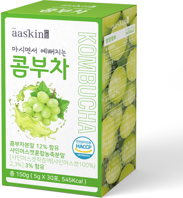 [aaskin_LAB] 마시면서 예뻐지는 콤부차, 150g, 1개