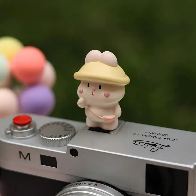 귀여운 토끼 모양 유니버설 핫슈 커버 (라이카 Q2 Q3 후지 X100V X-T5 소니 ZV-1 캐논 EOS Z5 카메라 액세, 03 E