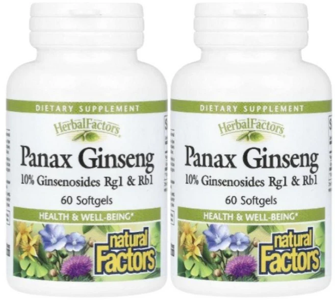 네츄럴팩터스 인삼 소프트젤 60정, 2팩 - 쿠팡