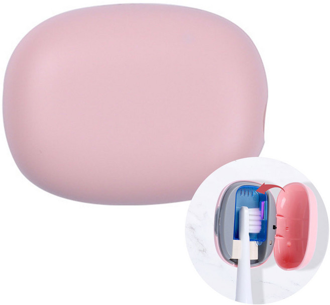 충전식 칫솔 건조기 휴대용 건조 케이스, 공주핑크
