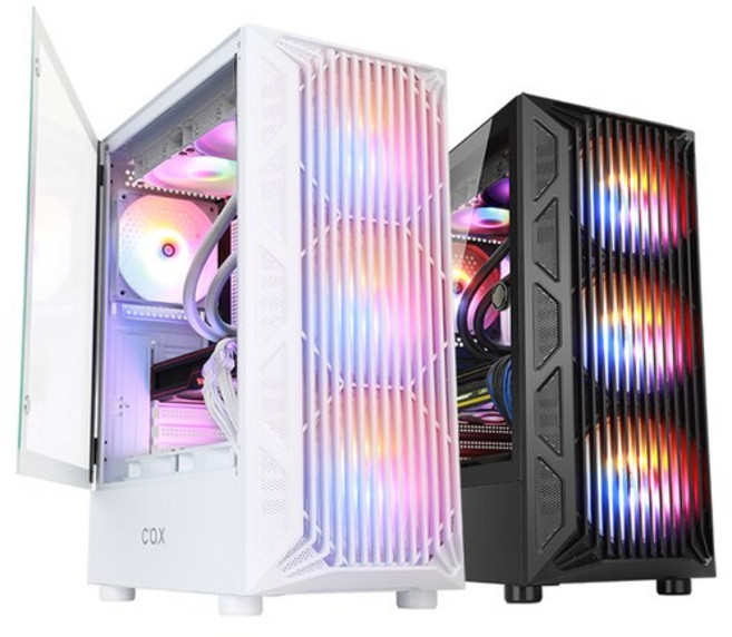 COX G100 에스퍼 (화이트) pc케이스, 1개