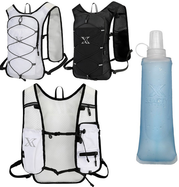 엑스뷰티 러닝조끼 경량 빅핏 러닝 베스트 마라톤 등산 가방, 1개, 빅핏화이트