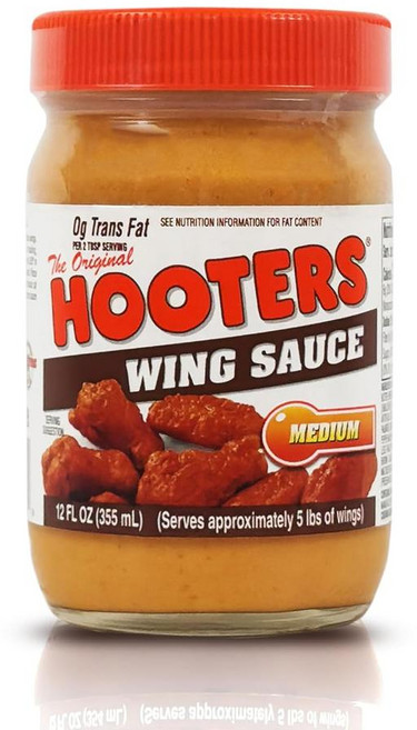Hooters 오리지널 미디엄 윙 소스 6팩, 6개, 355ml