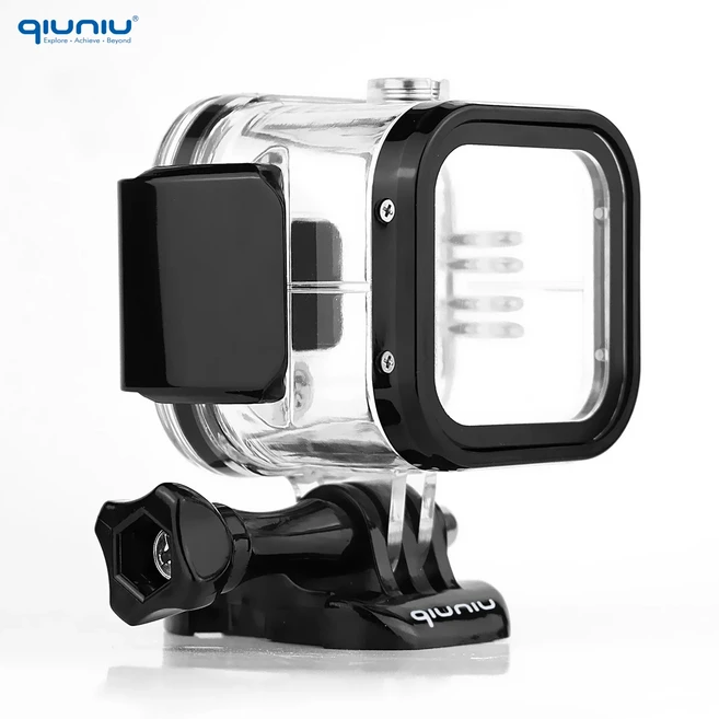 QIUNIU 세션호환 방수 케이스 60m 보호 다이빙 쉘 커버 고프로 4 5 하우징, 01 Waterproof Case