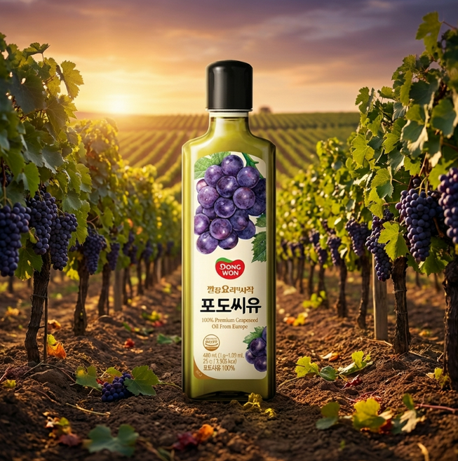 동원 포도씨유, 480ml, 24개