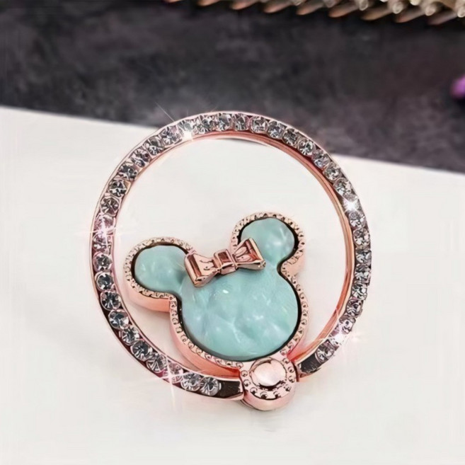 로즈베어 큐빅핑거링 스마트링 링거치대 폰거치대 그립링, 민트, 1개