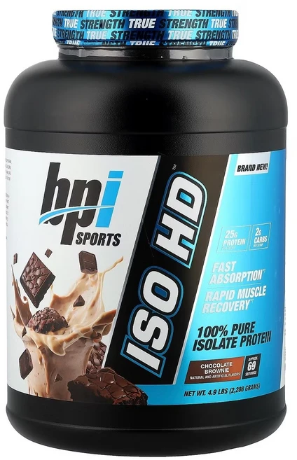 비피아이스포츠 아이소 HD 퓨어 아이솔레이트 프로틴 초콜릿 브라우니, 2208g, 1개 - 쿠팡
