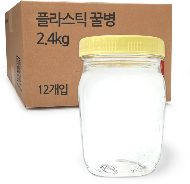 홀스파워 플라스틱 꿀병 2.4kg (12개입)