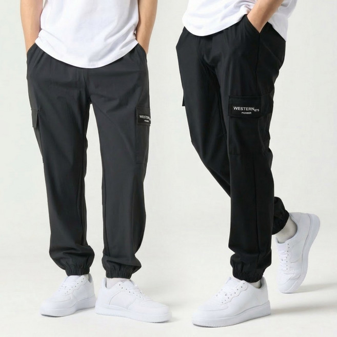 오로꼬 1+1 남자 아이스 조거팬츠 냉감 여름 바지