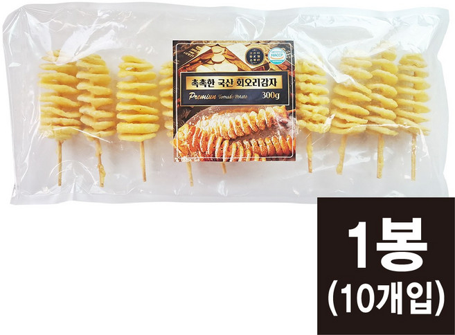 촉촉한 국산 회오리감자 300g(30gx10개입) 토네이도감자