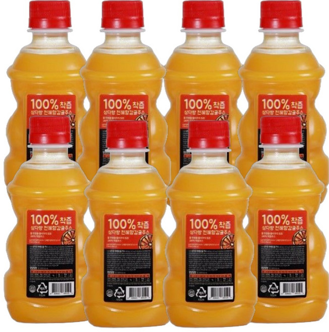 제주 삼다향 착즙 천혜향 감귤주스 320ml (8입), 8개