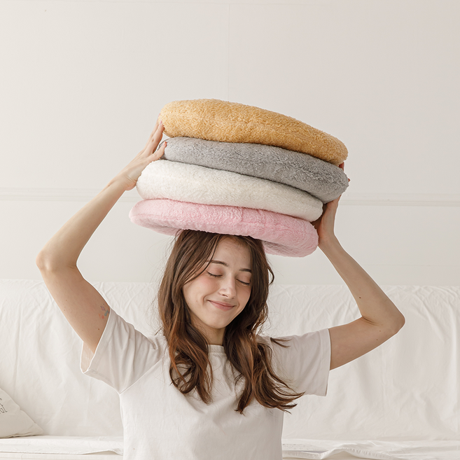 쿠키 원형방석 의자 좌식 벤치 푹신한 두꺼운 인테리어