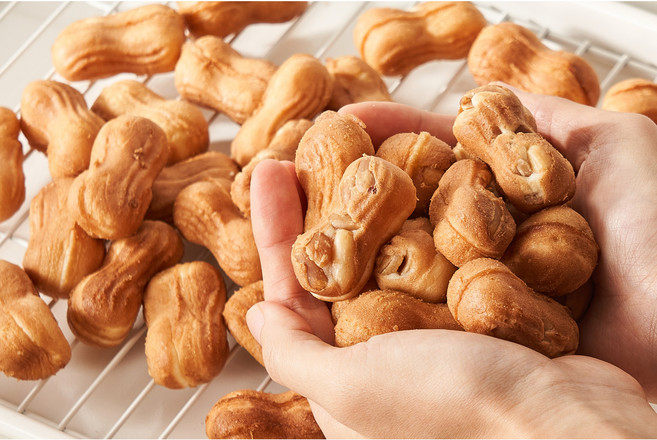 [경주 서라벌다과] 땅콩 듬뿍 고소한 수제 왕땅콩빵, 130g, 3개