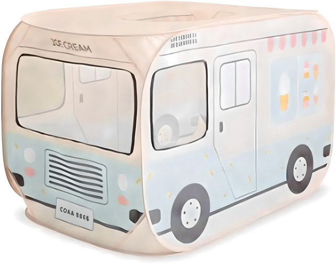 코아코아 아동용 아이스크림 트럭 팝업 텐트, 혼합색상, 1개