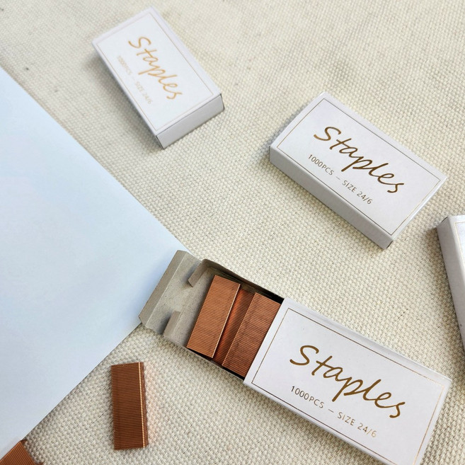 12호 로즈골드 스테이플러 심 1000P, 1박스, 12호침