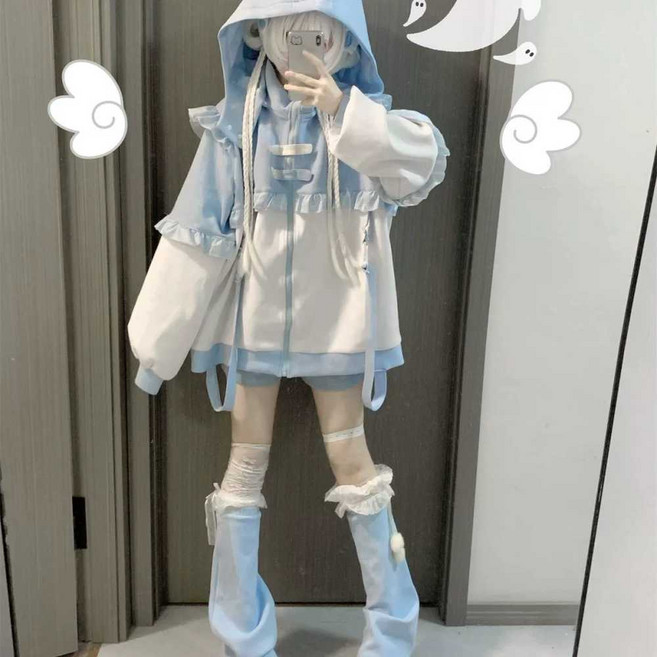 지뢰계옷 애니풍 양산형 자켓 코스튬 코스프레