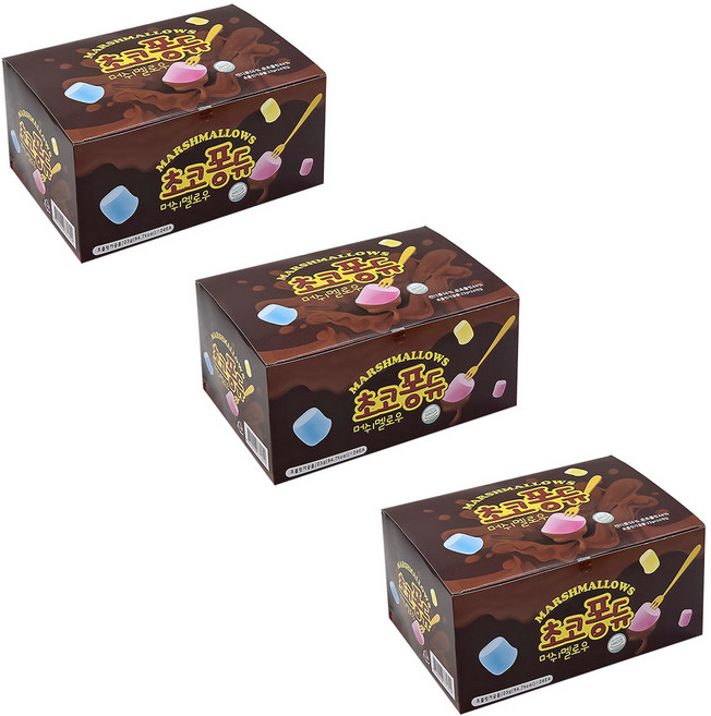 초코퐁듀 머쉬멜로우 24개입, 552g, 3박스