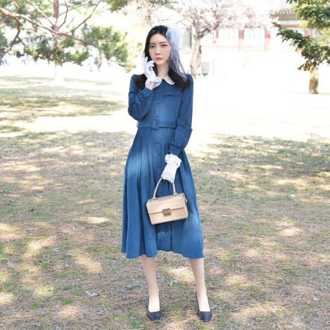 아트박스/교복몰 교복몰 (미스개화기) 블루 레이스 경성의복 개화기