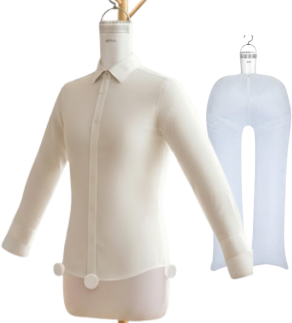 일리오시 행거형 휴대용 에어 다리미 스팀 의류관리기 의류건조기 상 하의 마네킹 신발 건조기, 화이트+상의+하의고정틀, wcf002