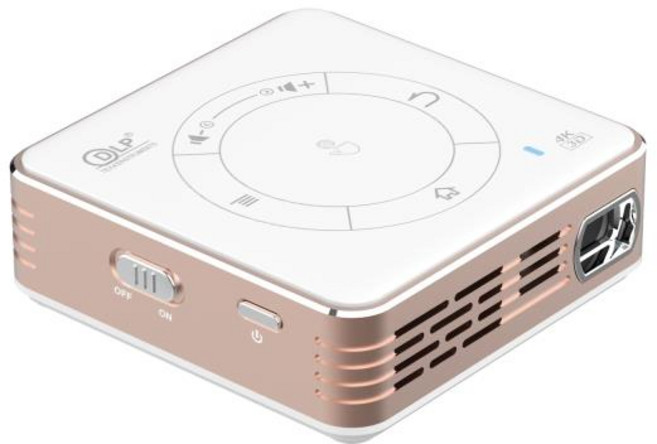 DLP C99 4K 프로젝터 안 드 로이드 9.0 DDR4 2 기가 바이트 16 기가 바이트 미니 휴대용 LED 프로젝터 5G Wifi 블루투스 3D 홈 시네마 Proyector, 02 4GB 32GB White