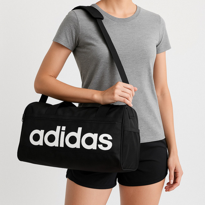 아디다스 더플백 XS 엑스스몰 더블백 리니어 헬스장 가방 미니 작은 스포츠 운동 팀백, 1개