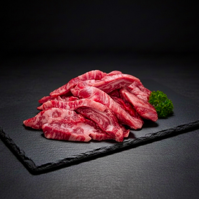 한우꽃선비 투뿔 한우 갈비살 구이용 소고기, 300g, 3개