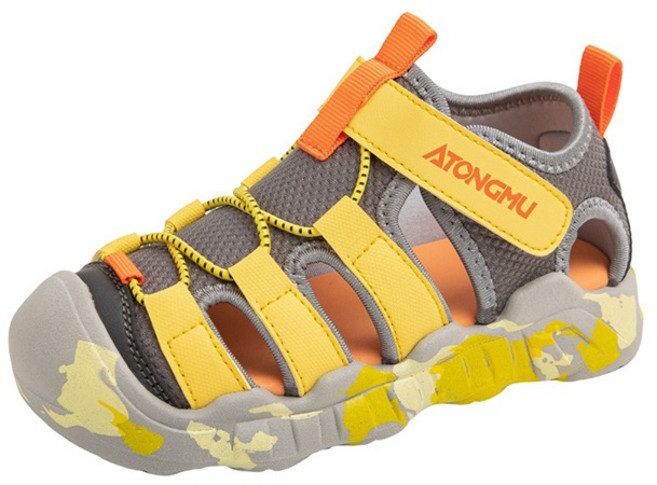 Annie 兒童機能運動涼鞋，護趾設計，防水，中大童男女童適用