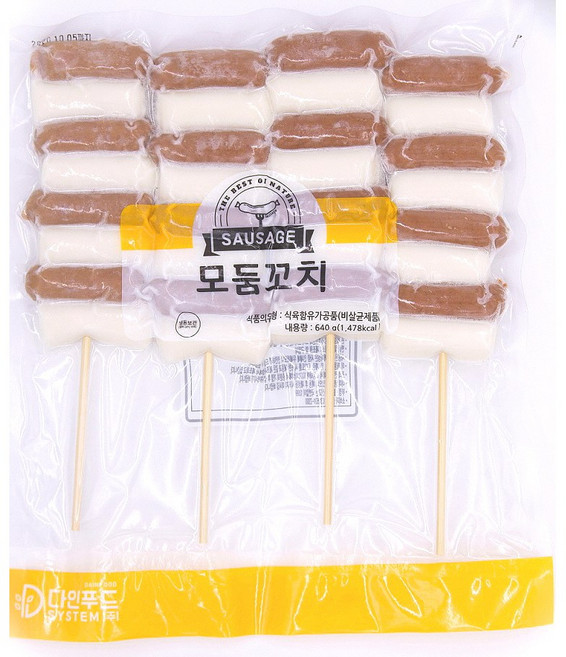 힘찬푸드 다인푸드 소떡소떡 640g 아이들간식 휴게소간식 간편식, 1개