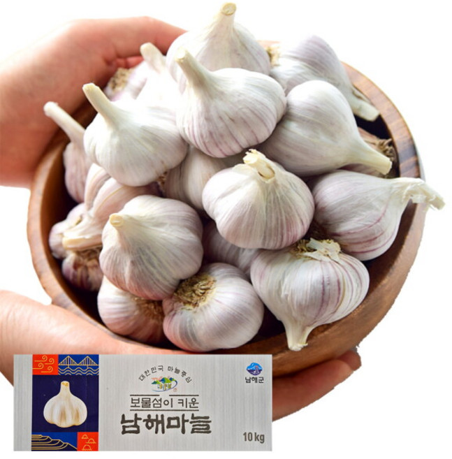남해군 농협조공 햇 마늘 10kg 특등급 국산 남도마늘 통마늘 제철 채소 저장용 김장 요리 장아찌, 1개