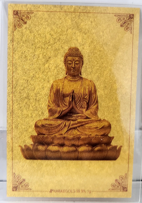 [골드스토리] 부처님오신날 순금불상카드 1g 지갑.포켓용