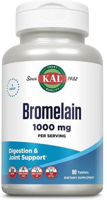 KAL 브로멜라인 정제 1000mg 90개, 1개