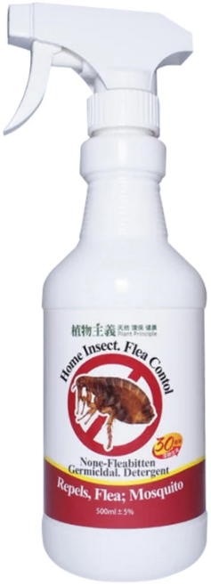 植物主義 苦楝油配方 除跳蚤寵物專用 500ml, 白色, 1個