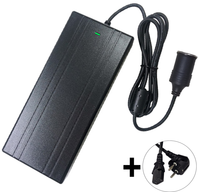 순흥전기 12V 10A 접지형 어댑터 SMPS DC12V10A 차량용 시거잭 모니터 CCTV 전원 직류전원장치, 12V10A 시거잭 + 전원선AC코드 1M, 1개