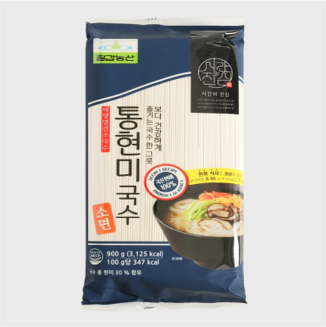 [칠갑농산] 통현미 국수(소면), 3개, 900g