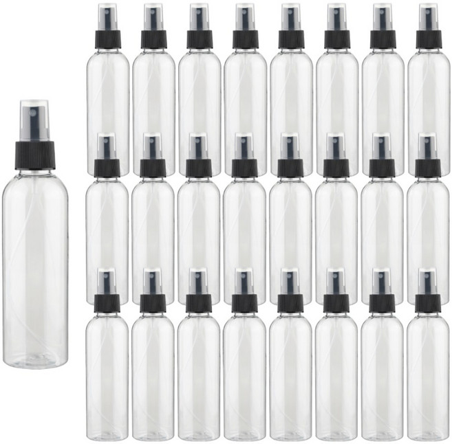 27리빙 스프레이 공병, 100ml 블랙캡 투명, 25개