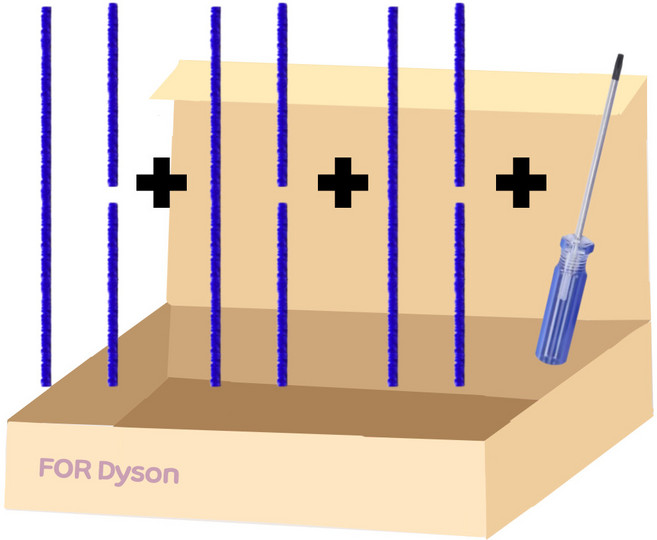 다이슨 청소기 스트립 소프트 교체 세트 10PCS, 1세트