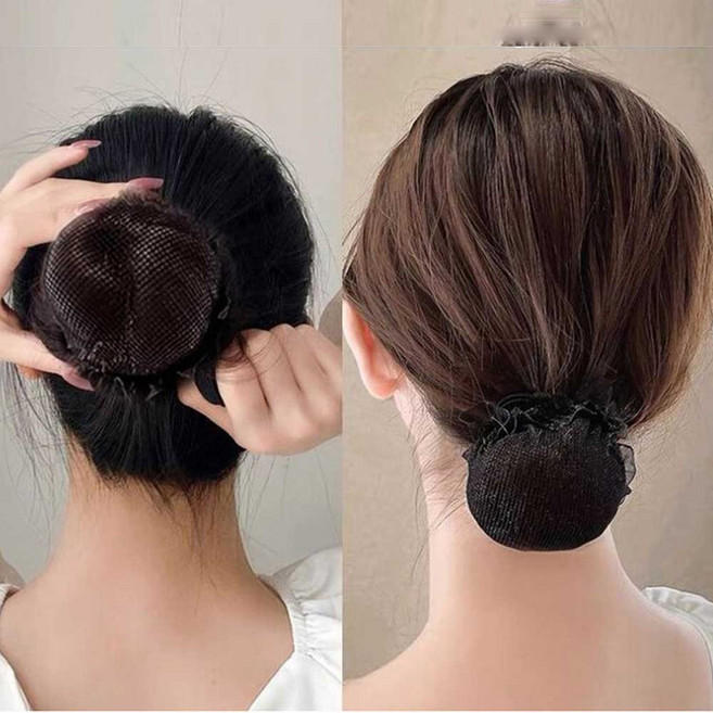 간호사 내장 머리끈 머리망 승무원 발레 헤어 망 면접, 1개, 단일상품1, L