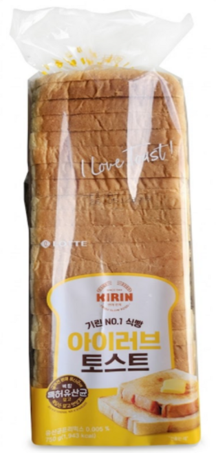 롯데 기린 아이러브토스트 750g